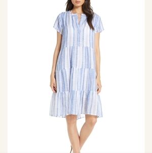 Roller Rabbit Montauk Pamela Cotton Cover-up Shirt Dress Beachy Vacation Cruise